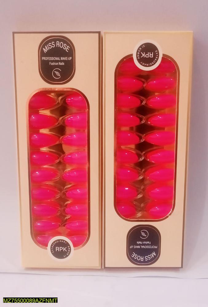 Pre Glued Artificial Nails Cosmetics