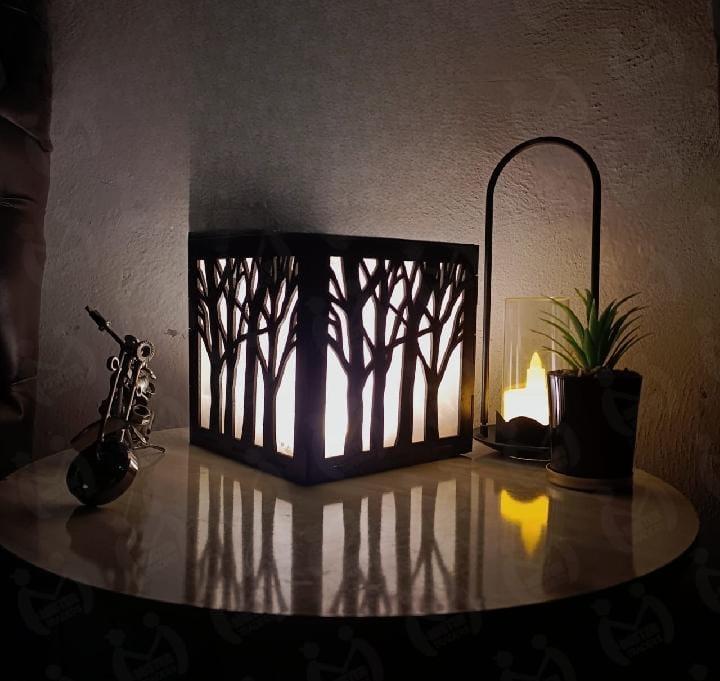 Rechargeable Brown Table Lamp