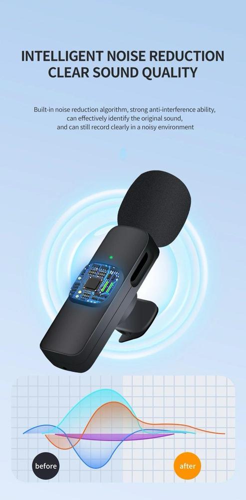 K9 wireless Viloging Rechargeable Microphone