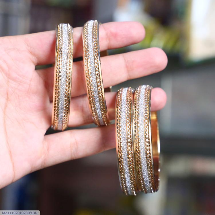 2 PC's Gold Plated Kara Bungle