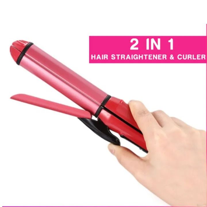 2 In 1 Hair Straightener & Curler