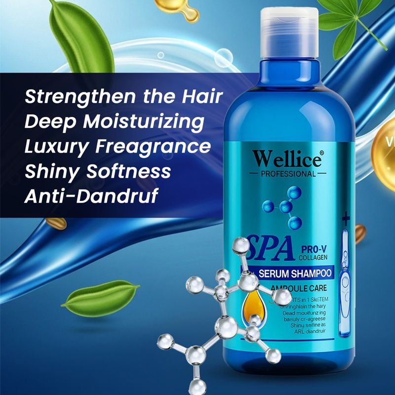 Original Blue Wellice Serum Shampoo 500 Ml