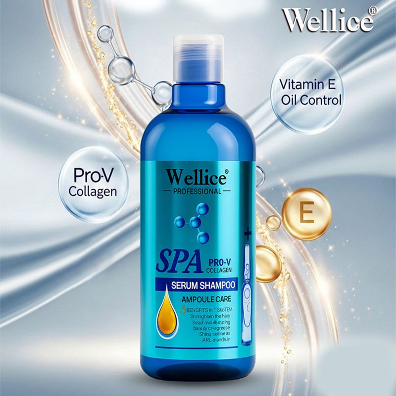 Original Blue Wellice Serum Shampoo 500 Ml
